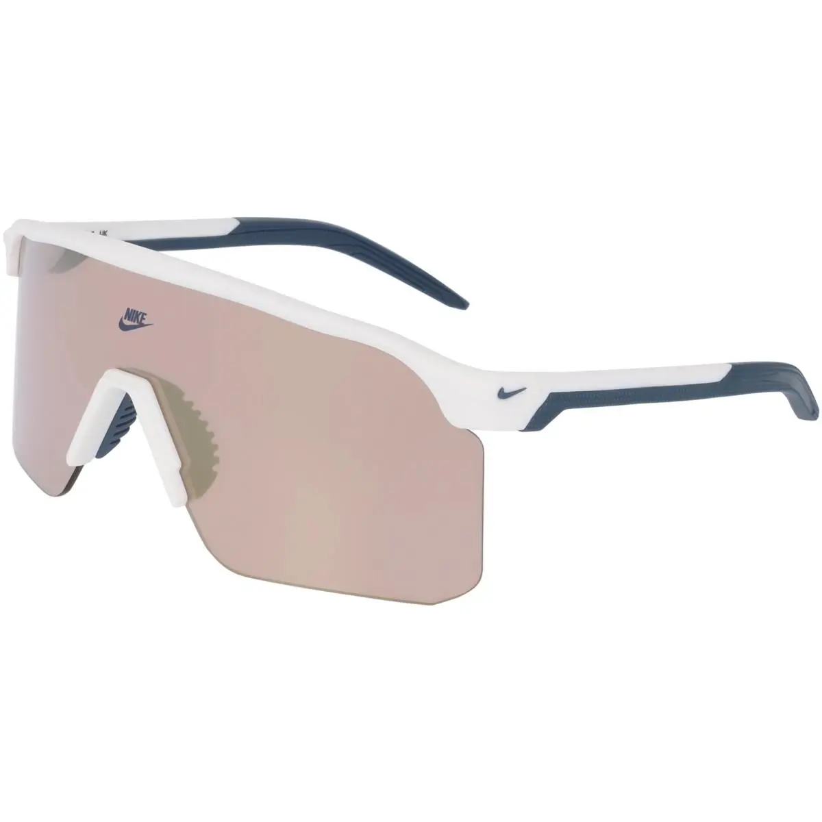 Nike Expedition Shield E Max+ Semi-rimless Sunglasses - NKIB6563X - Matte Summit White/Road Tint (121), Frame: Select Variation