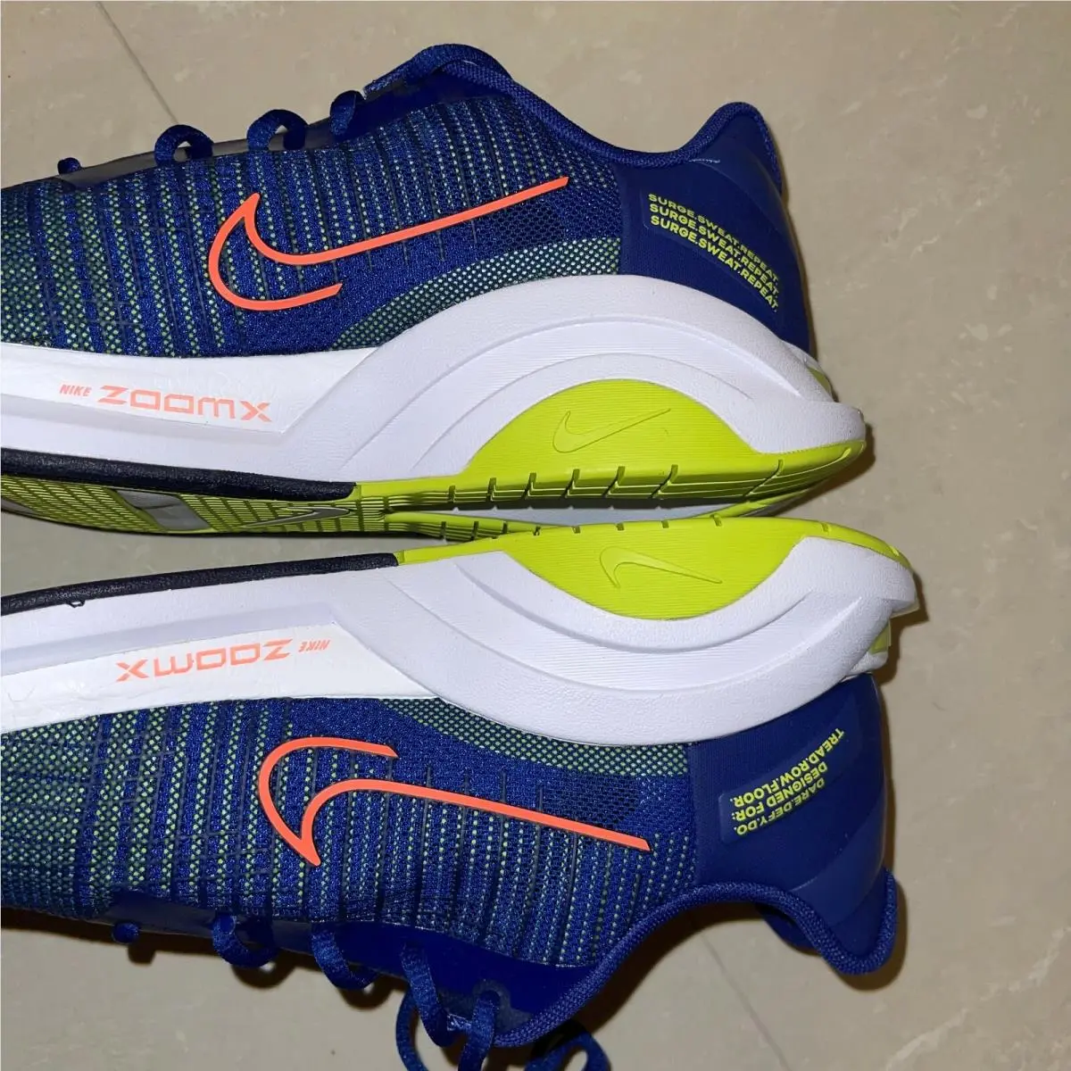 Nike shoes - ZoomX SuperRep Surge - ZoomX SuperRep Surge - CU7627-410 - Deep Royal Blue/Cyber/Bright Mango/White 9