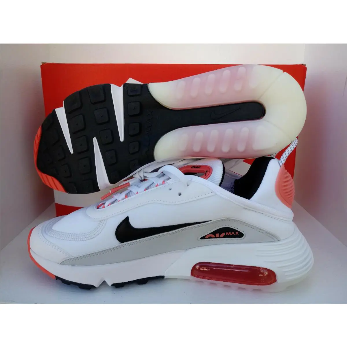 Nike shoes - Nike Air Max 2090 - Air Max - DH8309-100 - white/black-magic ember 15