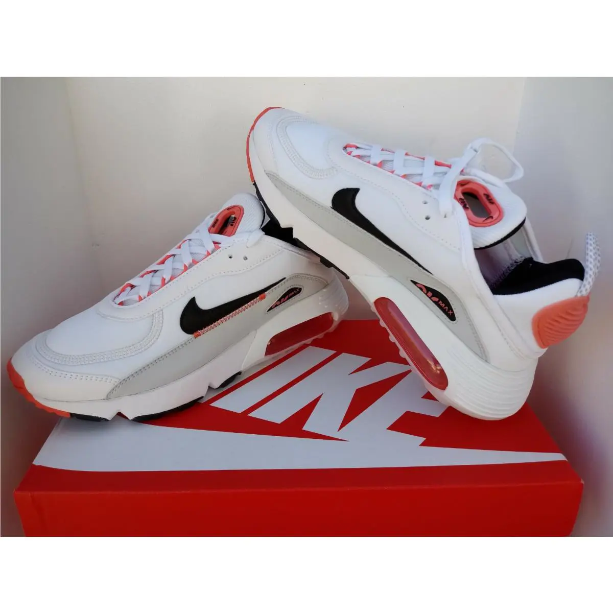 Nike shoes - Nike Air Max 2090 - Air Max - DH8309-100 - white/black-magic ember 2