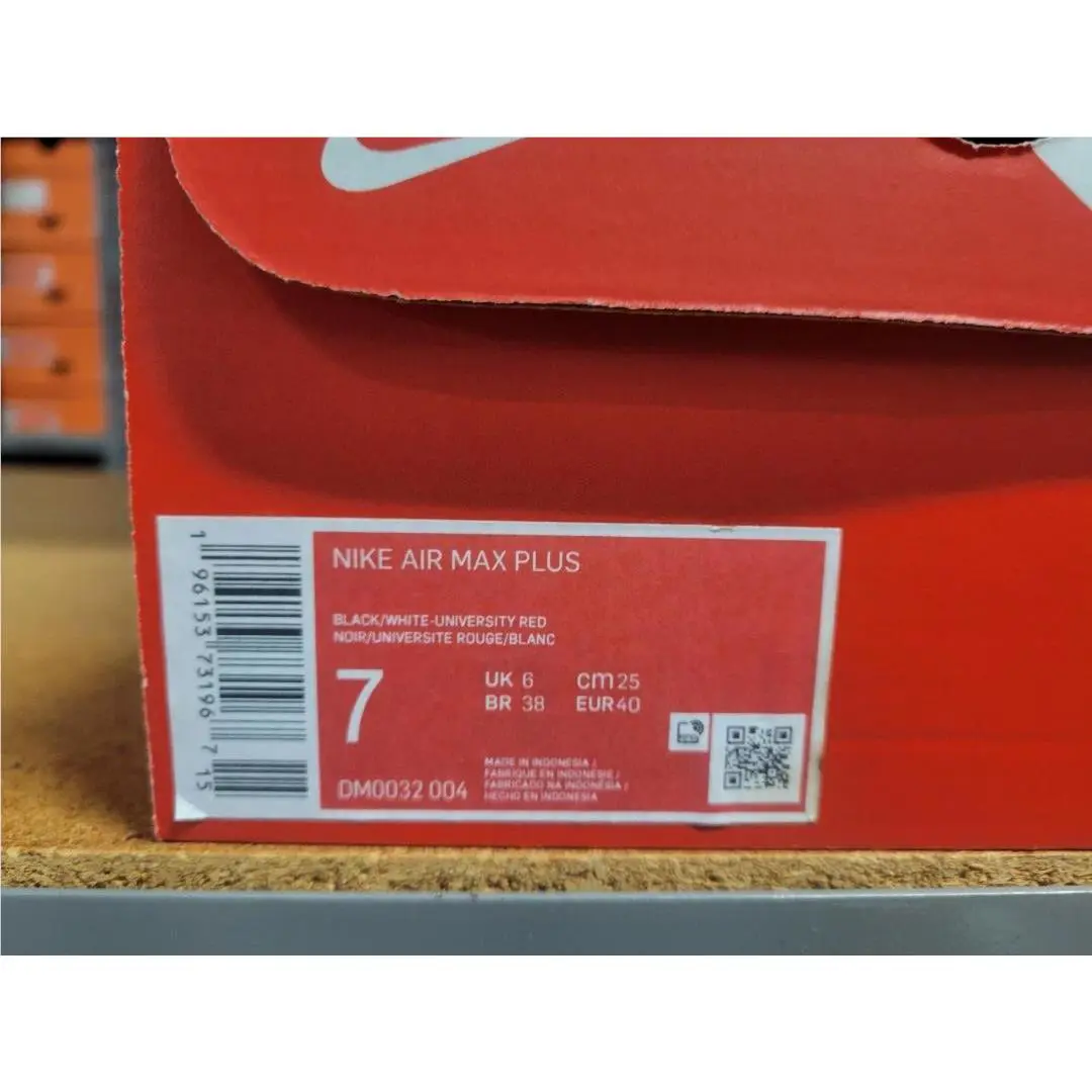Nike shoes - Nike Air Max Plus - Air Max Plus - DM0032-004 - Black White University Red 4
