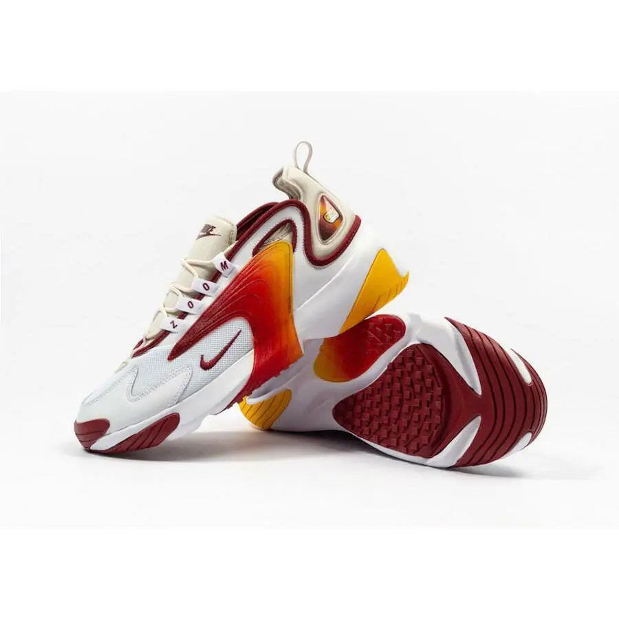 Nike shoes - Zoom 2K - Zoom - red/Light Orewood Brown/White 3