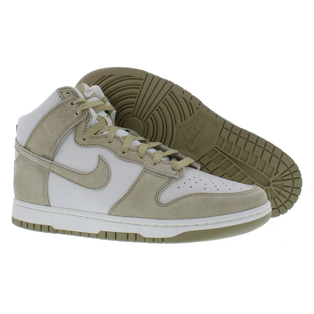Nike Dunk Hi Retro Prm Unisex Shoes - Phantom/Limestone/Sail/Phantom, Main: Brown