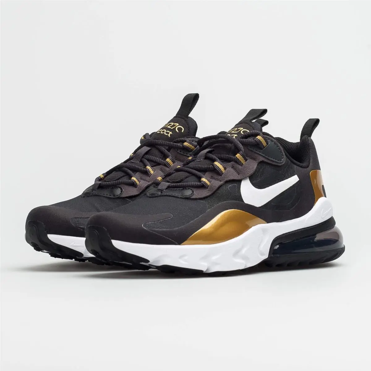 Nike shoes - Black/White/Metallic Gold 1