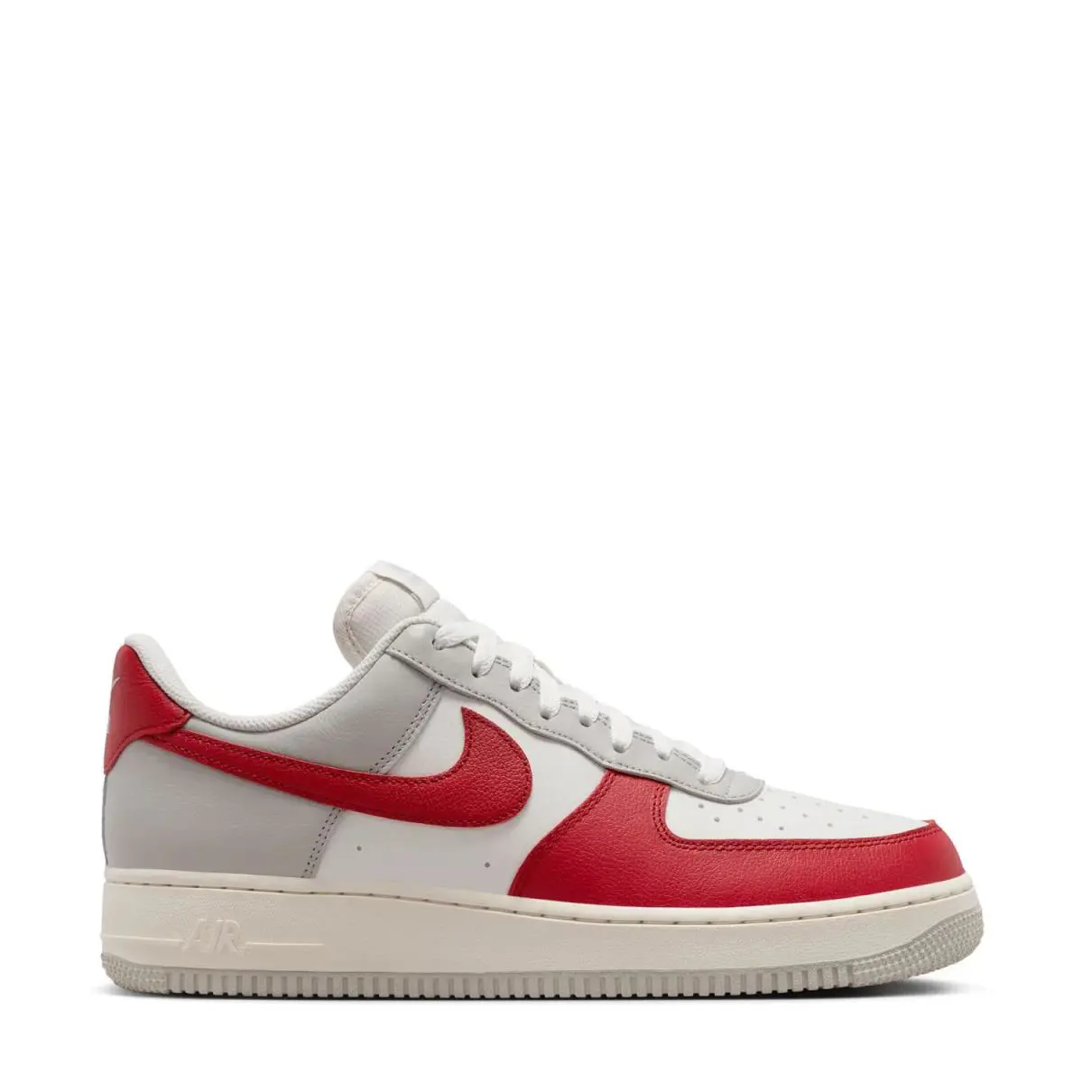 Mens Nike Air Force 1 Low 07 LV8 HJ9094-012 Light Iron Ore/gym Red/pale Ivory - Red