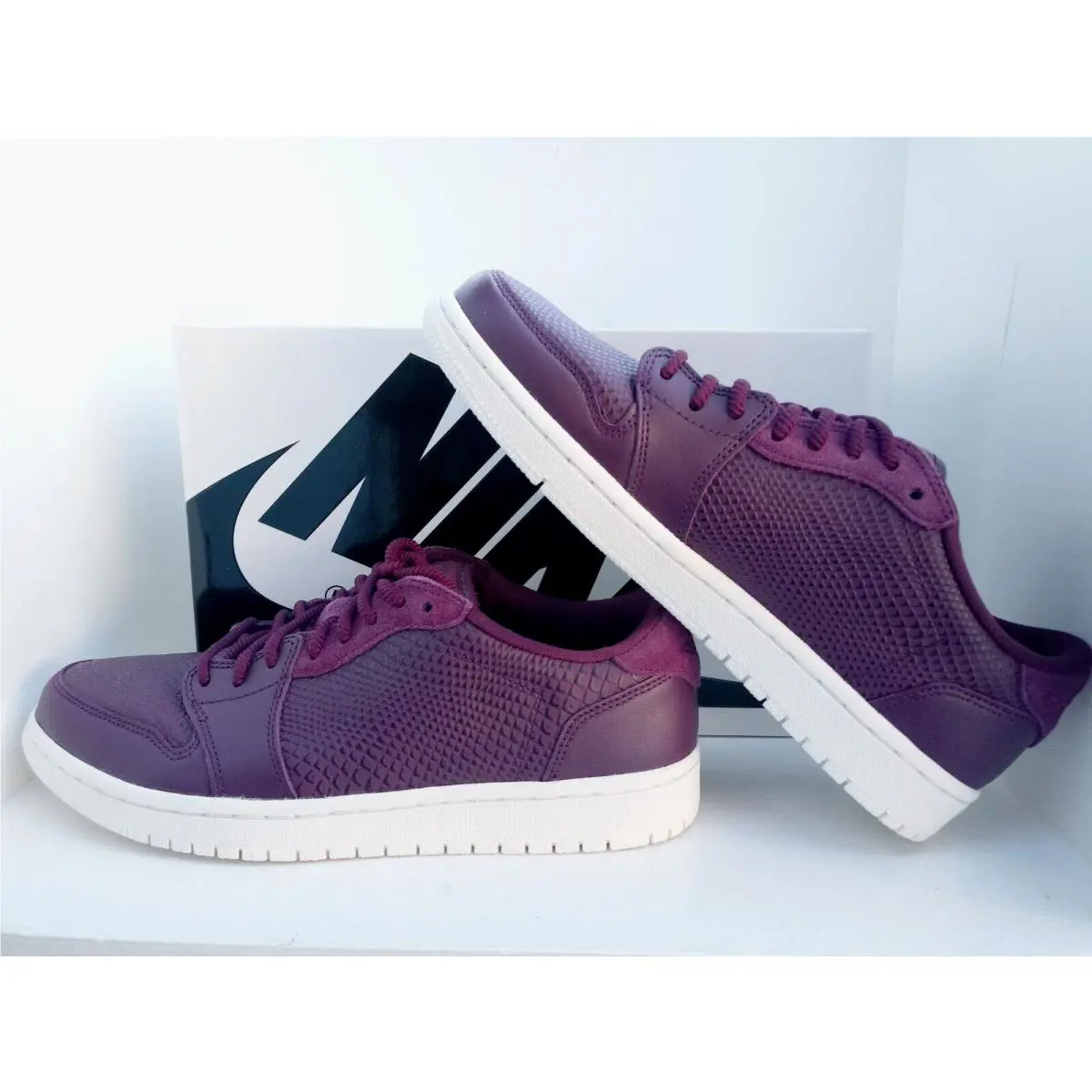 Nike shoes - Air Jordan 1 Low - Air Low - AO1935-600 - BORDEAUX-PHANTOM 9