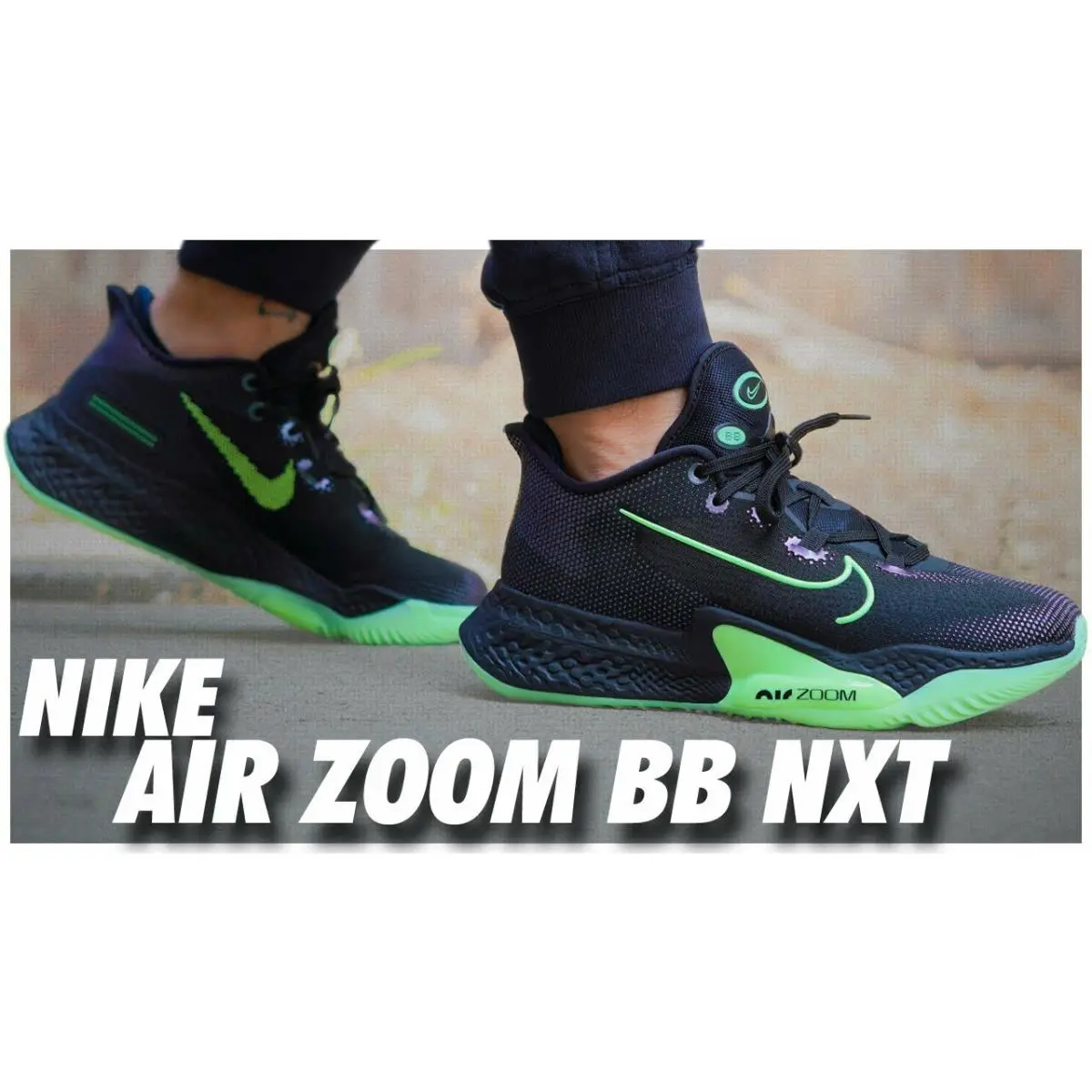 Nike shoes - Nike Air Zoom BB NXT - CK5707-001 - BLACK/VALERIAN BLUE-LIME BLAST 0