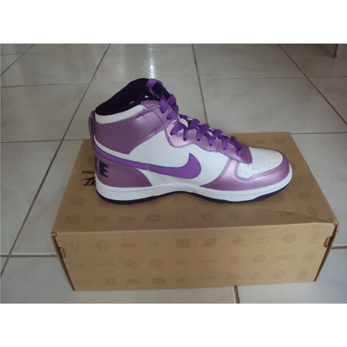 Nike shoes - Nike Big - Big - 344578-151 - White/Purple 5