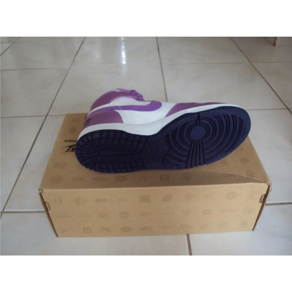 Nike shoes - Nike Big - Big - 344578-151 - White/Purple 6