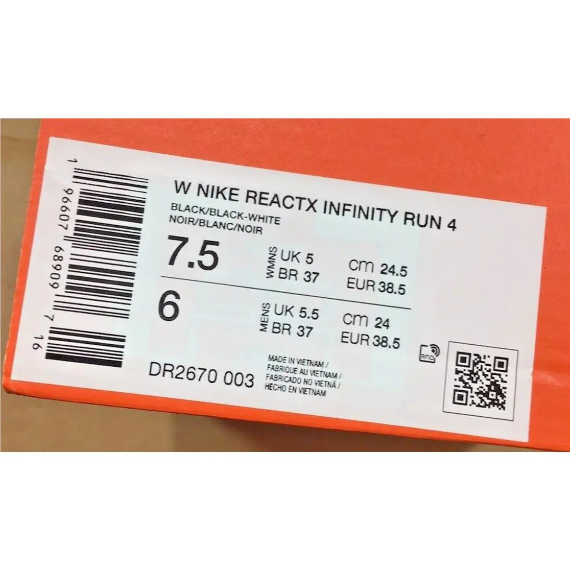 Nike shoes - Nike ReactX Infinity Run - ReactX Infinity Run - DR2670-003 - Black 6