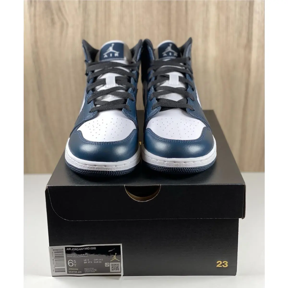 Nike shoes - Air Jordan 1 Mid GS - 554725-411 - Blue 8
