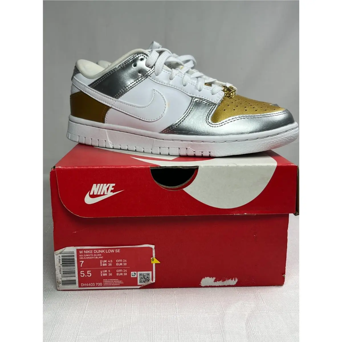 Nike Womens Dunk Low SE DH4403-700 Multicolor Low Top Sneaker Shoes Size US 7