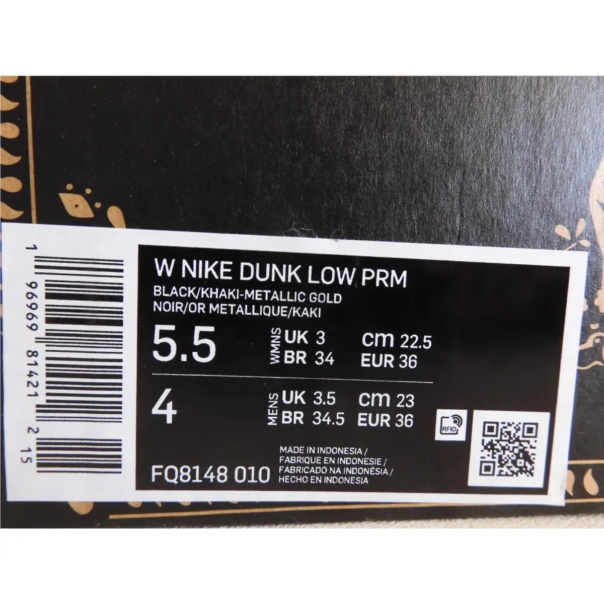 Nike shoes - Nike Dunk Low - Dunk Low - FQ8148-010 - Black (UPC: 196969814212) 3