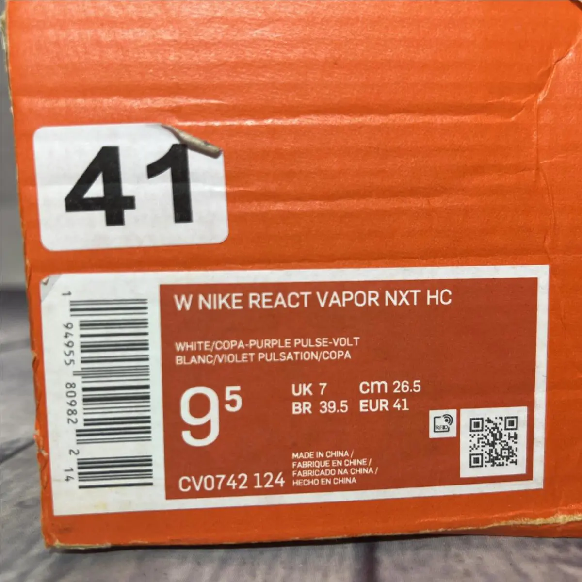 Nike shoes - Nike React Vapor NXT HC - CV0742-124 - White 10