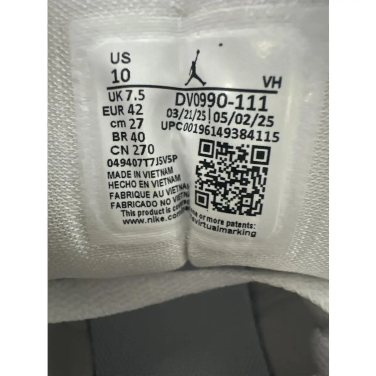 Nike shoes - Air Jordan 1 Low - Air Low - DV0990-111 - White 5