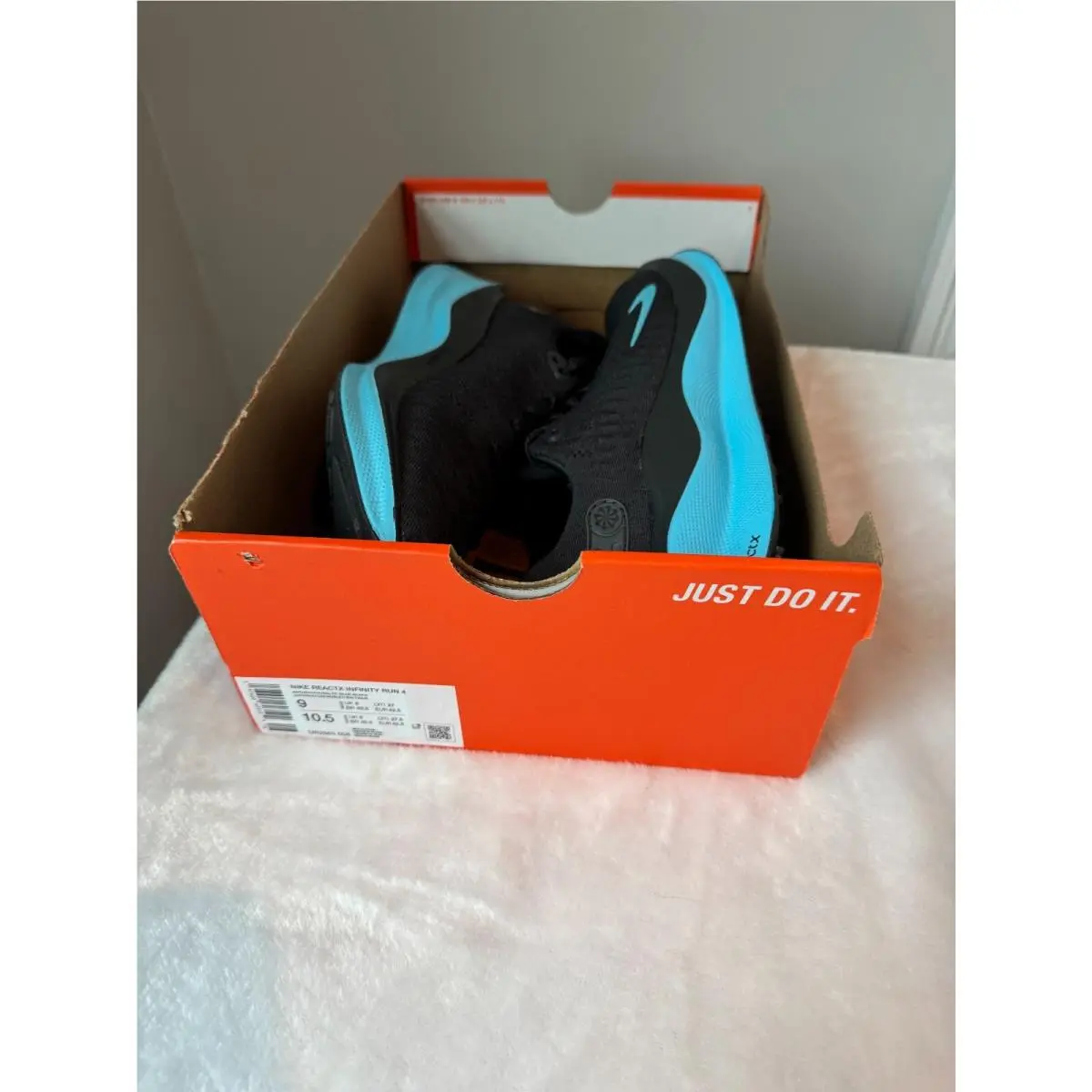 Nike shoes - Nike ReactX Infinity Run - ReactX Infinity Run - DR2665-008 - Anthracite/Baltic Blue (UPC: 197600693524) 8