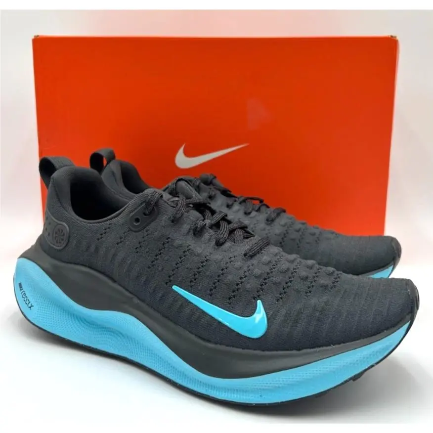 Nike Reactx Infinity Run 4 Anthracite Men`s Running Shoes Black US Size 9.5