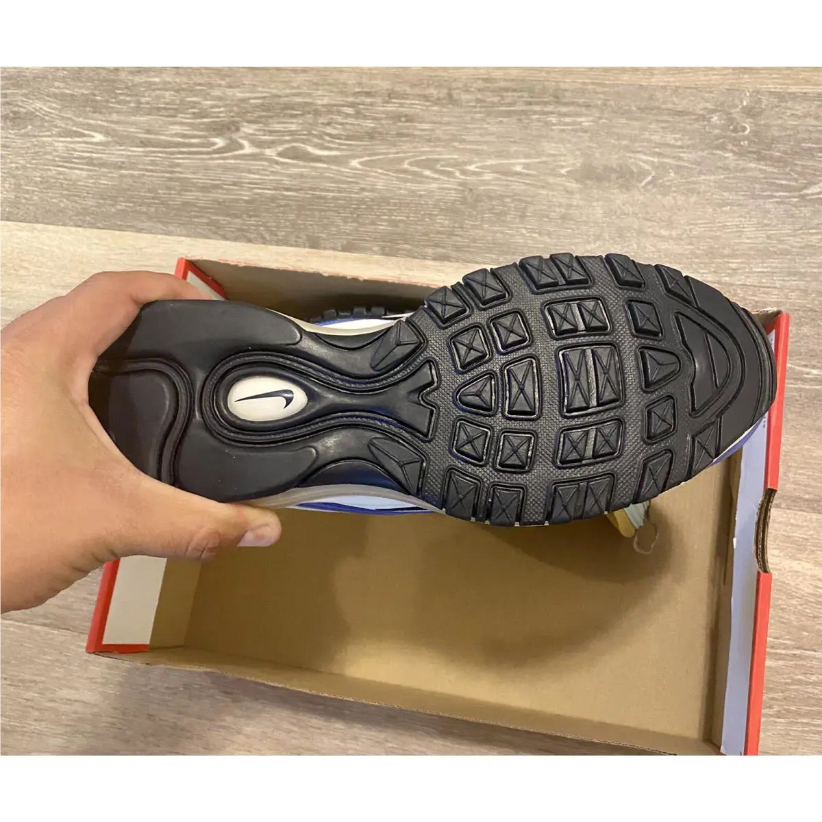 Nike shoes - Nike Air Max 97 - Air Max - DH5724-100 - Summit White-Obsidian-Sapphire-Frost Pistachio (UPC: 194958827502) 9