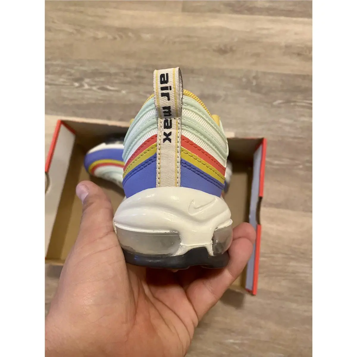 Nike shoes - Nike Air Max 97 - Air Max - DH5724-100 - Summit White-Obsidian-Sapphire-Frost Pistachio (UPC: 194958827502) 0