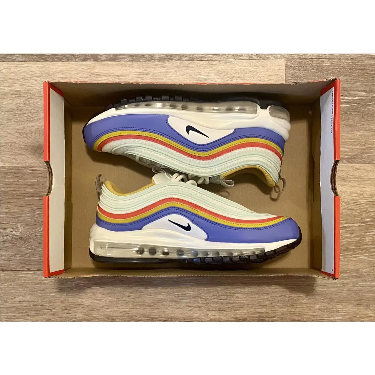 Nike shoes - Nike Air Max 97 - Air Max - DH5724-100 - Summit White-Obsidian-Sapphire-Frost Pistachio (UPC: 194958827502) 5