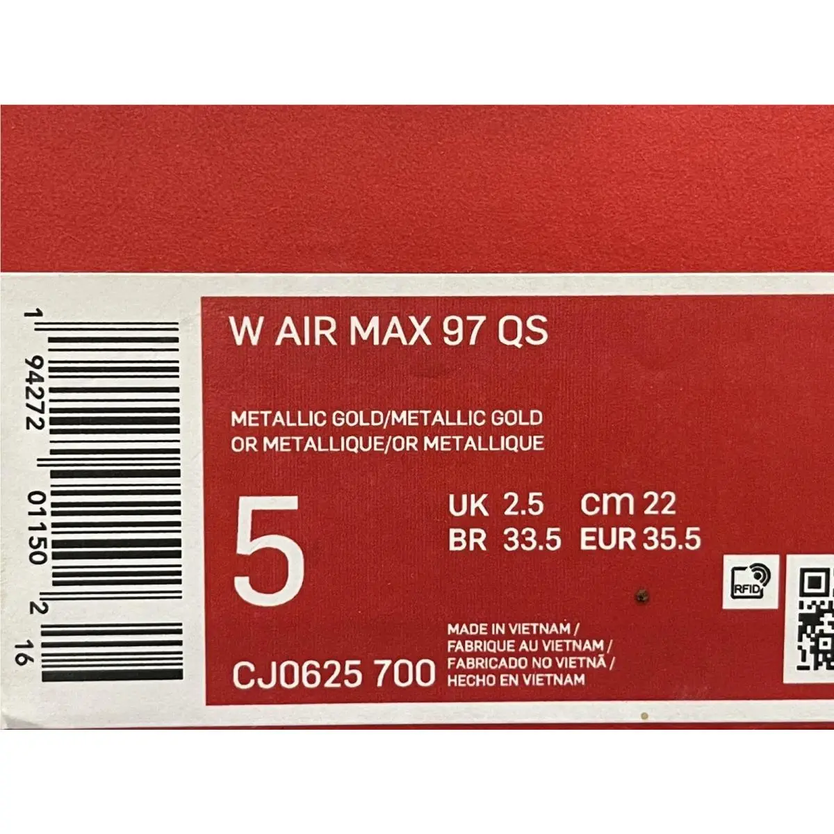 Nike shoes - Air Max 97 - Air Max - CJ0625-700 - Gold (UPC: 0194272011502) 3
