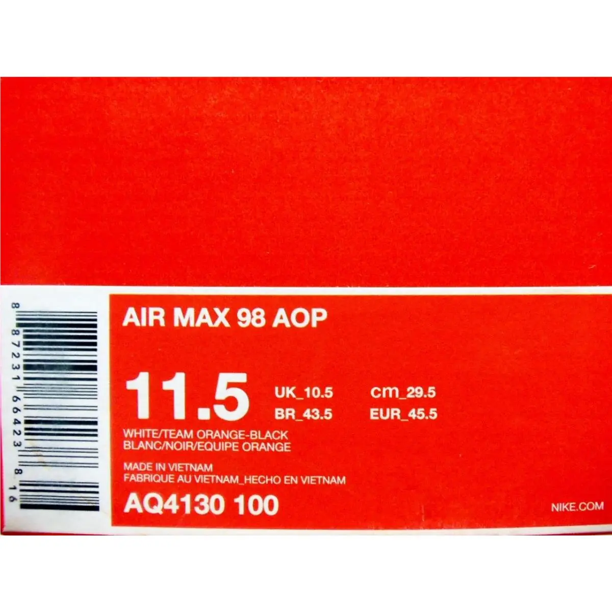 Nike shoes - Nike Air Max 98 - Air Max - AQ4130-100 - Black (UPC: 0887231664191) 3
