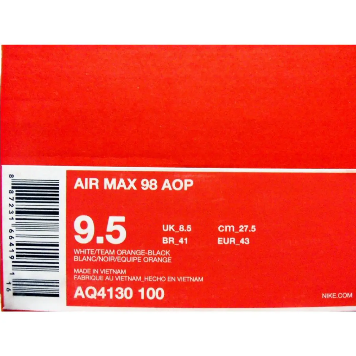Nike shoes - Nike Air Max 98 - Air Max - AQ4130-100 - Black (UPC: 0887231664191) 3