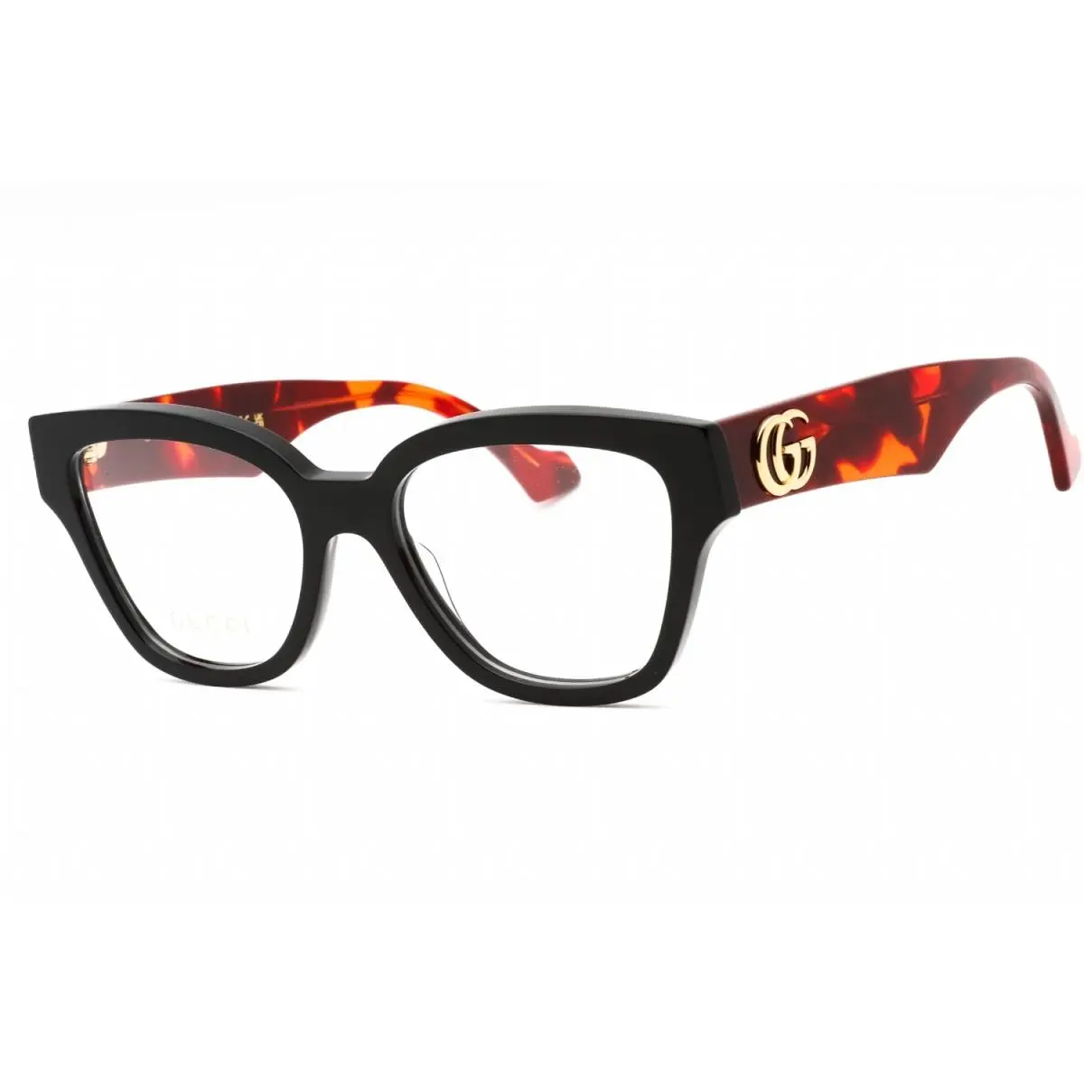 Gucci GG1424O 007 Eyeglasses Black Havana Frame 54mm