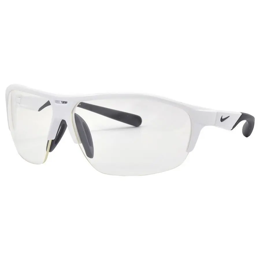 Nike Run X2 D 101 White/black/clear Sunglasses 72-11-130 - Frame: White/Black, Lens: Clear