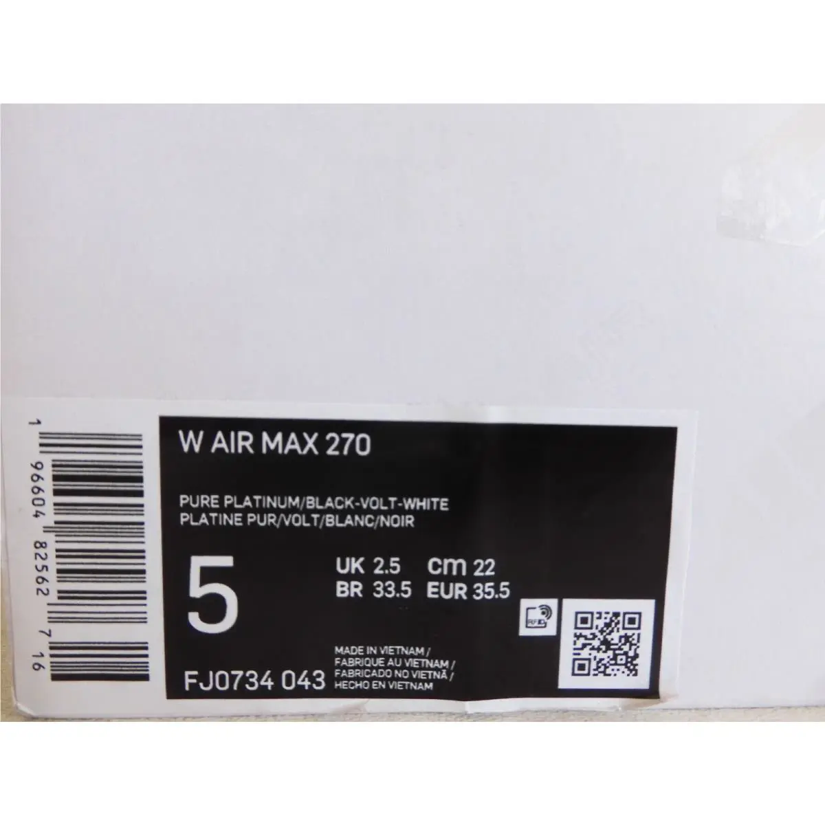 Nike shoes - Nike Air Max 270 - Air Max - FJ0734-043 - Gray (UPC: 196604825627) 3