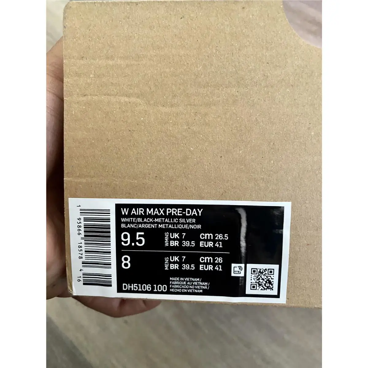 Nike shoes - Nike Air Max Pre-Day LX - DH5106-100 - White-Black-Metallic Silver (UPC: 195866185784) 10