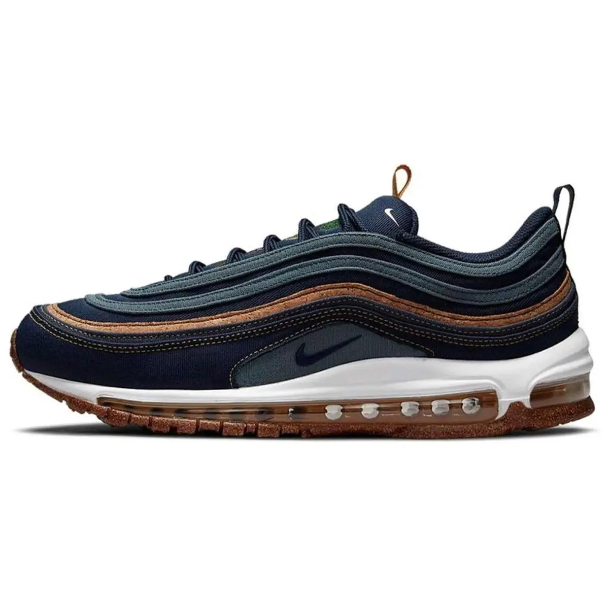 Nike Air Max 97 SE Cork Shoes Size 9.5M / W11 Hasta Obsidian Thunder Blue