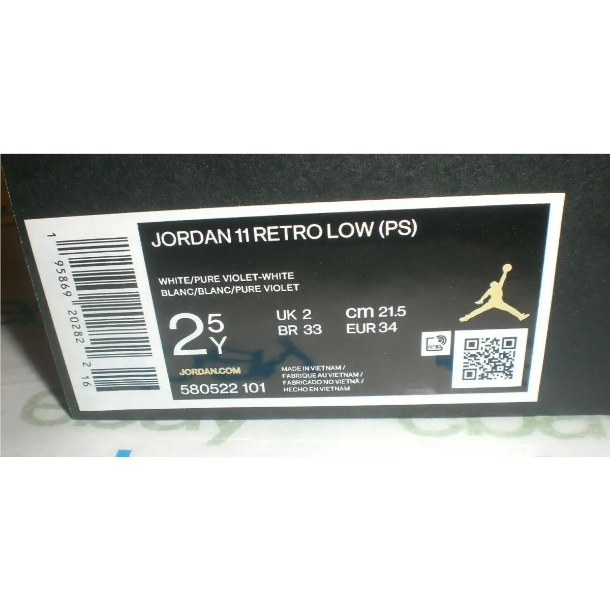 Nike shoes - Air Jordan 11 Low - Air Low - 580522-101 - Purple 4