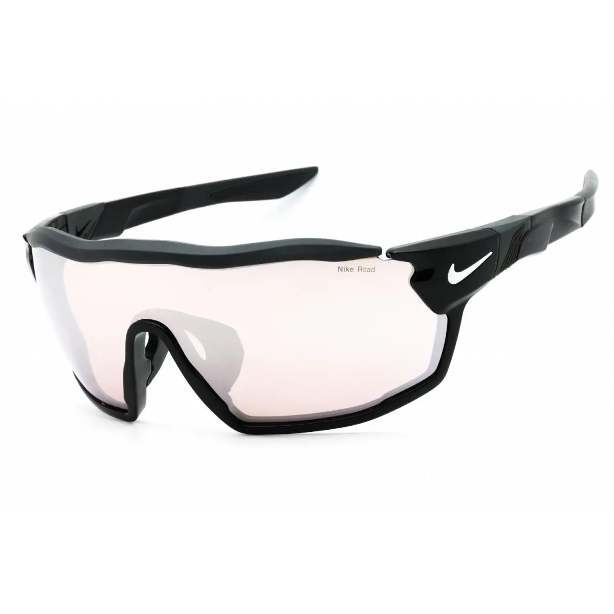 Nike Show X Rush Team FD1887 010 Sunglasses Black Frame Mirror Lens 58mm