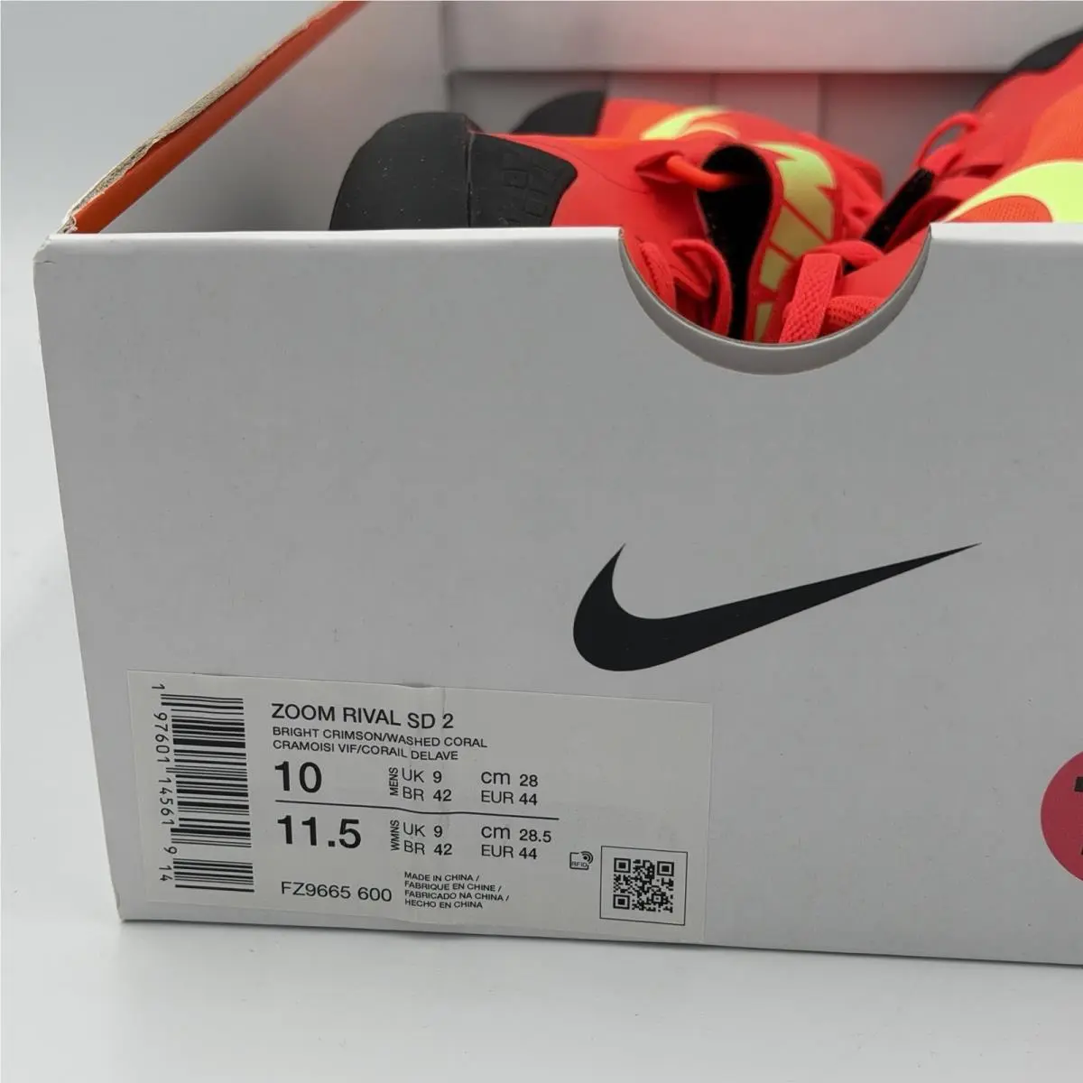 Nike shoes - Nike Zoom Rival SD 2 - FZ9665-600 - Red 12