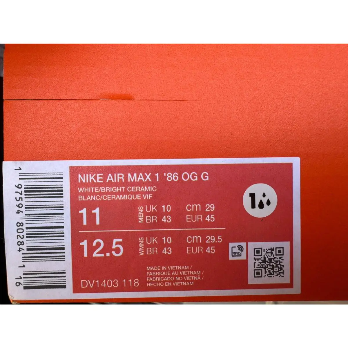 Nike shoes - Nike Air Max 1 - Air Max - DV1403-118 - White 14