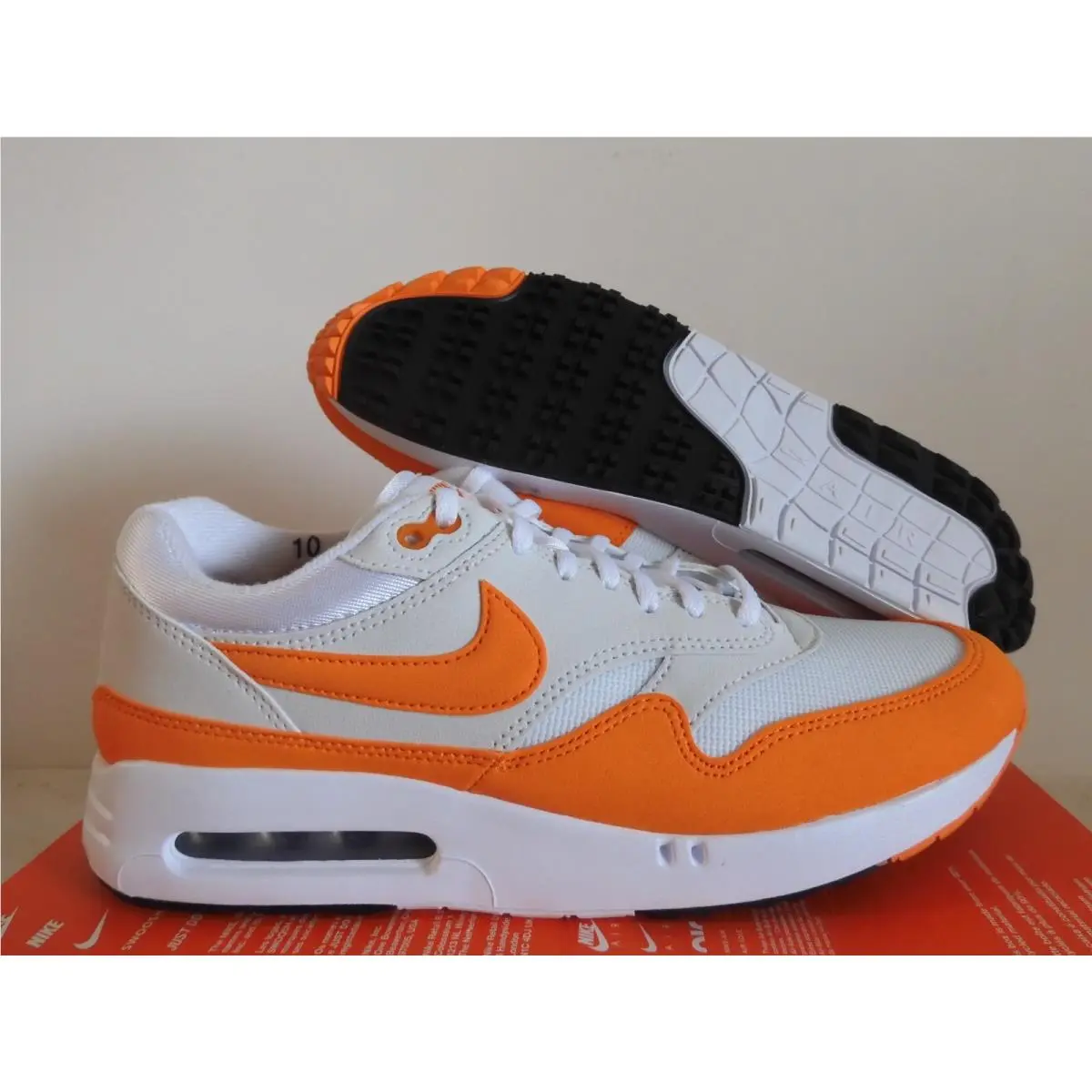 Nike Air Max 1 `86 OG G Golf White Ceramic Orange Spikeless DV1403-118 Sz 11