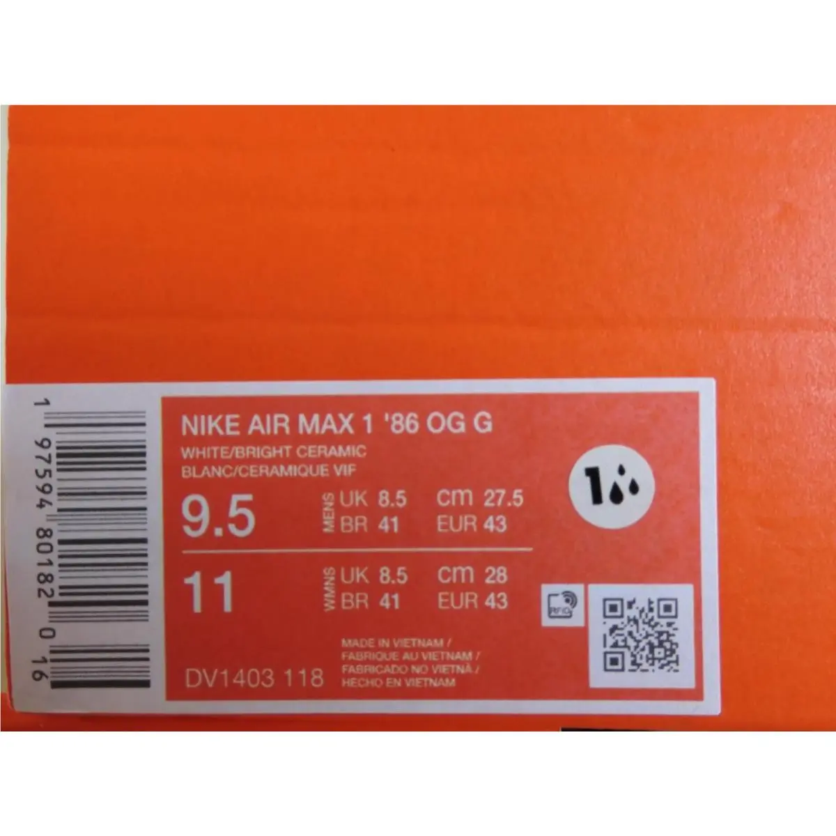 Nike shoes - Nike Air Max 1 - Air Max - DV1403-118 - White 3