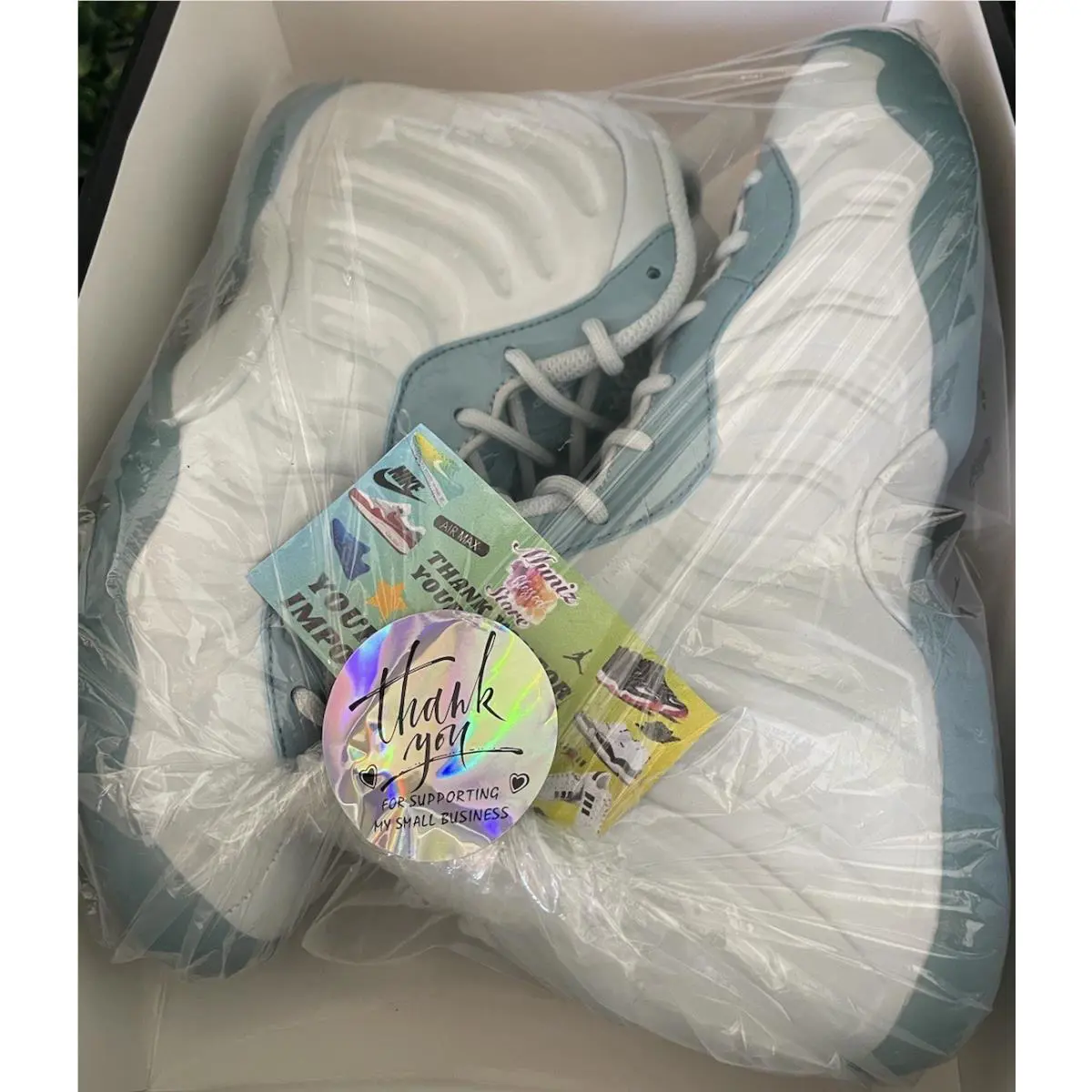 Nike shoes - Nike Little Posite - Little Posite - DM1090-400 - Aura/Worn Blue/White (UPC: 0195870275891) 7