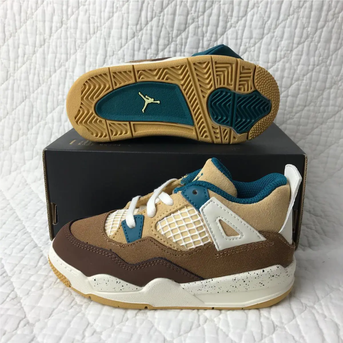Nike shoes - Air Jordan 4 - Air - FB2215-200 - Cacao Wow/Geode Teal 2