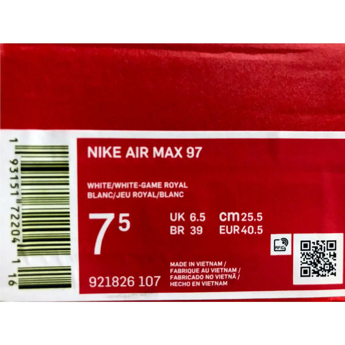 Nike shoes - Nike Air Max 97 - Air Max - 921826-107 - White (UPC: 193151722041) 3