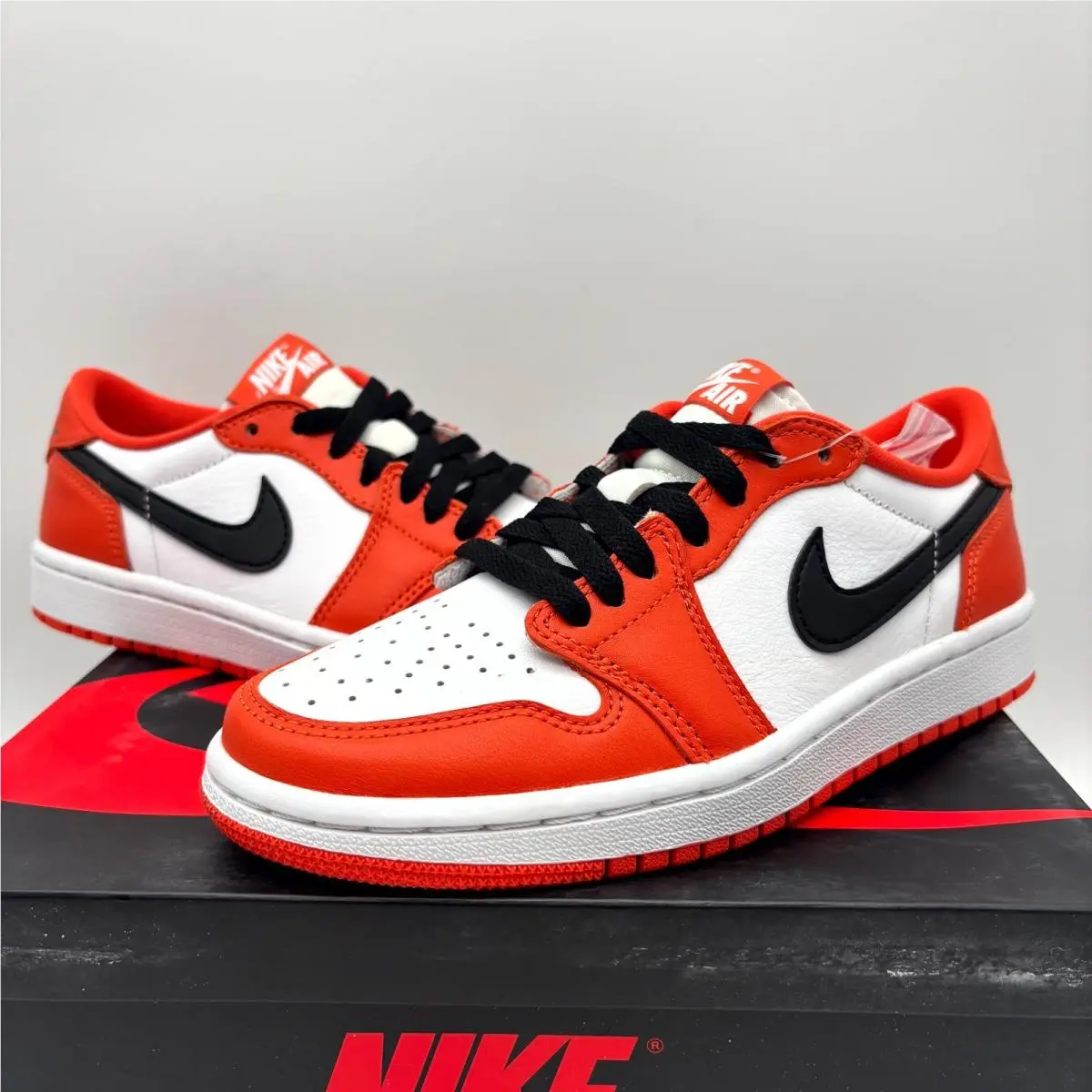 Nike shoes - Nike Air Jordan 1 Low OG CZ0775-801 - CZ0775801 - Starfish White Black (UPC: 195238847753) 4