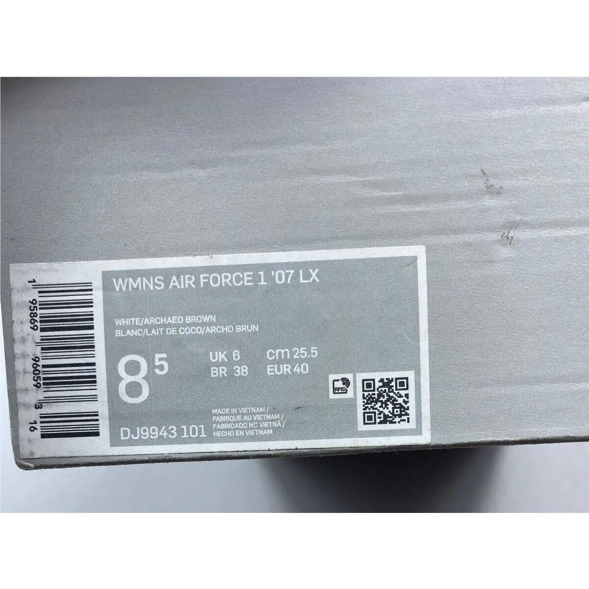 Nike shoes - Nike Air Force 1 - Air Force - White/Brown Swoosh (UPC: 195869960593) 4