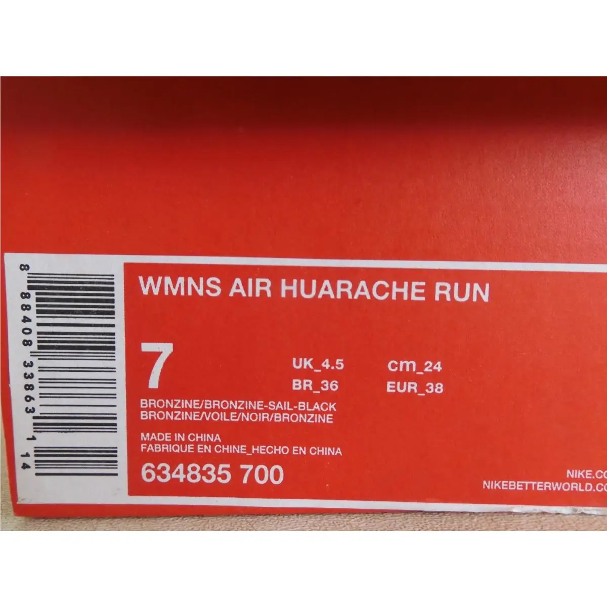 Nike shoes - Nike Air Huarache Run - Air Huarache Run - 634835-700 - Brown (UPC: 0888408338631) 6