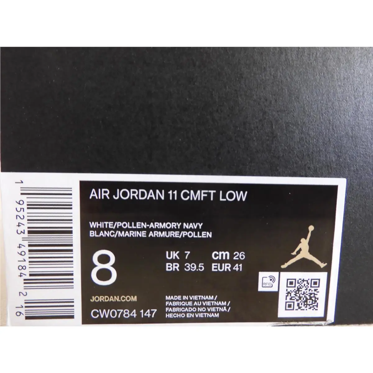 Nike shoes - Air Jordan 11 Low - Air Low - CW0784-147 - White (UPC: 195243491842) 3