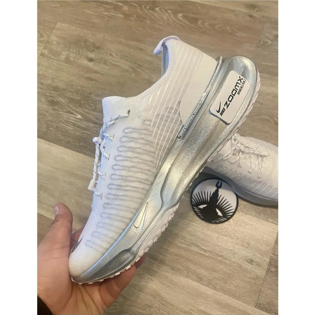 Nike shoes - Nike ZoomX Invincible 3 - ZoomX Invincible - FZ1427-100 - White / Metallic Silver (UPC: 197595457620) 3