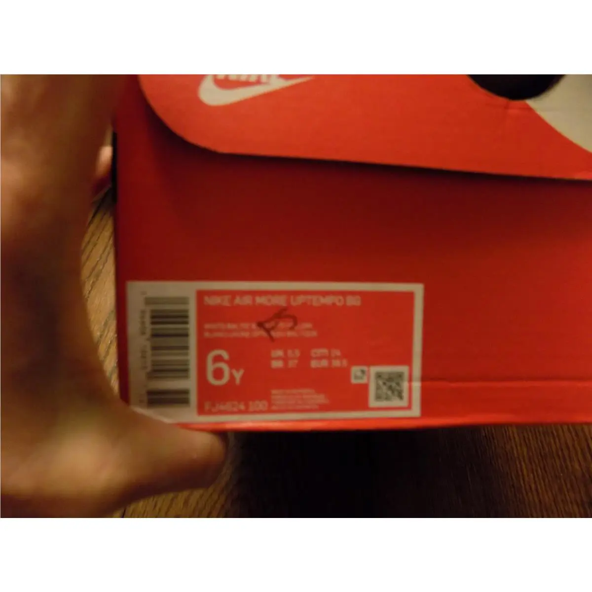 Nike shoes - Nike Air More Uptempo GS - white orange teal green yellow 4