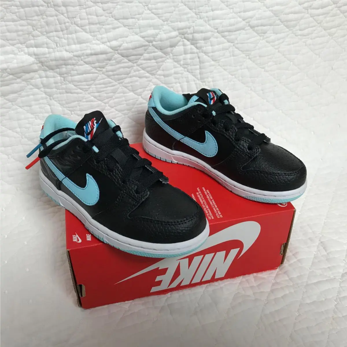 Nike shoes - Nike Dunk - Dunk - Black/Copa-white-Chile red 5