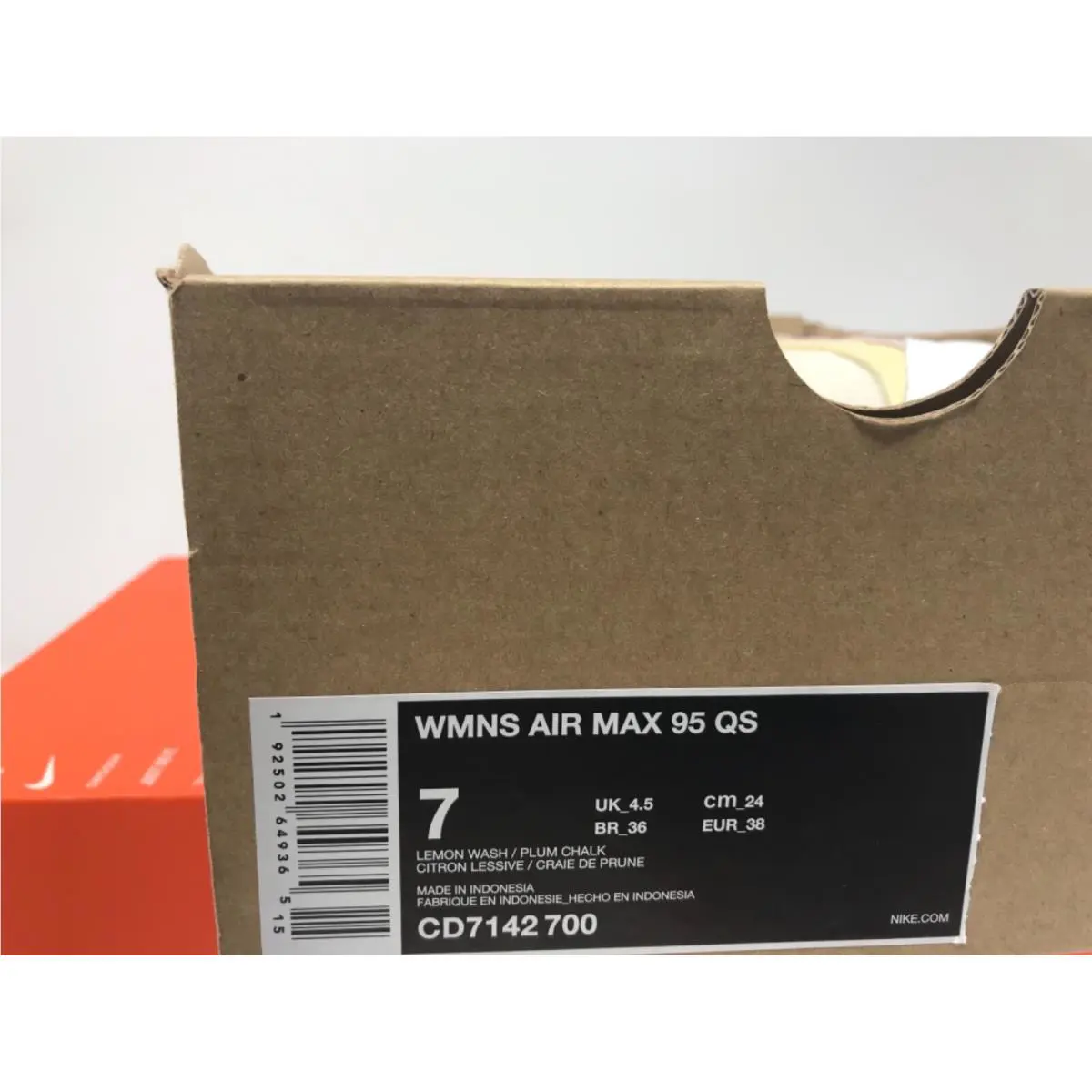 Nike shoes - Nike Air Max 95 - Air Max - CD7142-700 - Ivory (UPC: 0192502649365) 4
