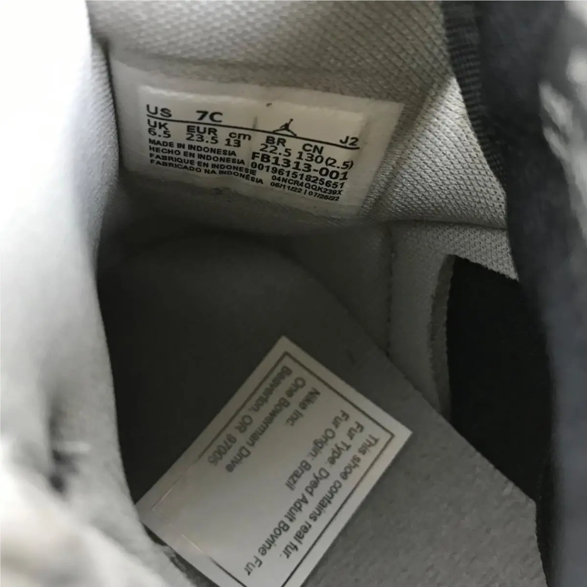 Nike shoes - Jordan OG - FB1313-001 - Medium Grey/Black -White 10